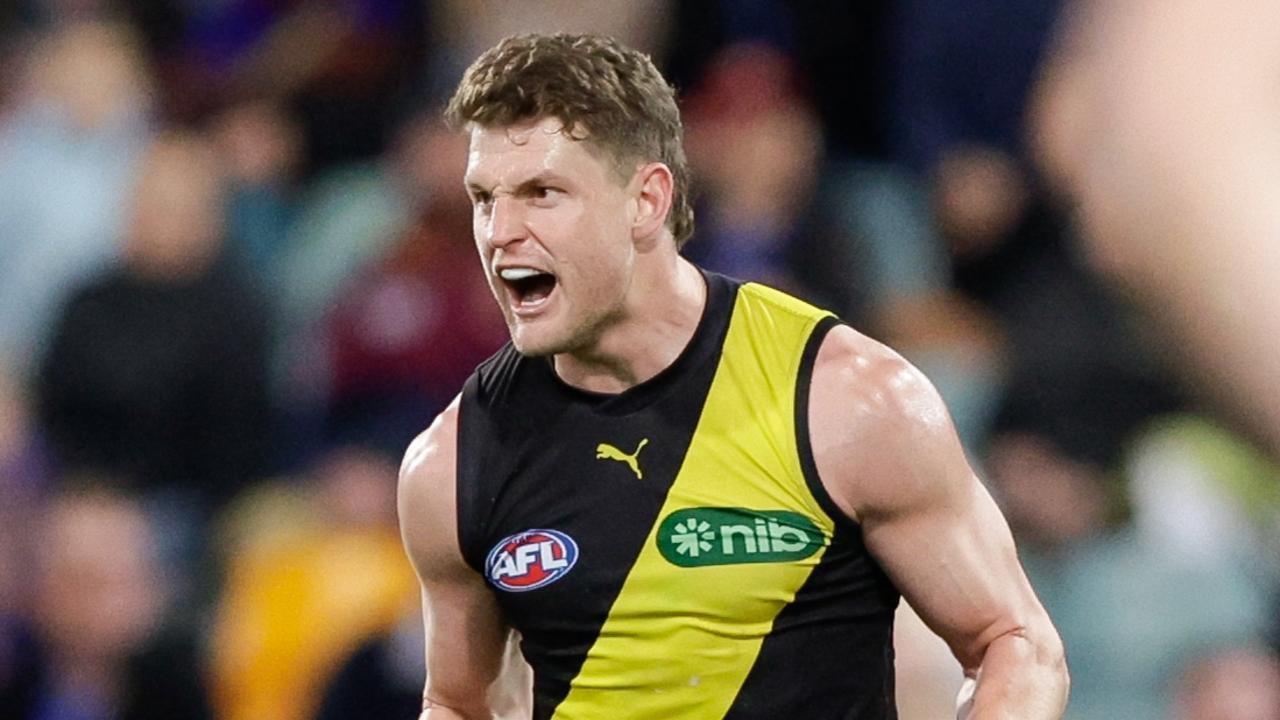 Richmond midfielder Jacob Hopper is set to return from a knee injury against Melbourne on Wednesday night. Picture: Russell Freeman / Getty Images