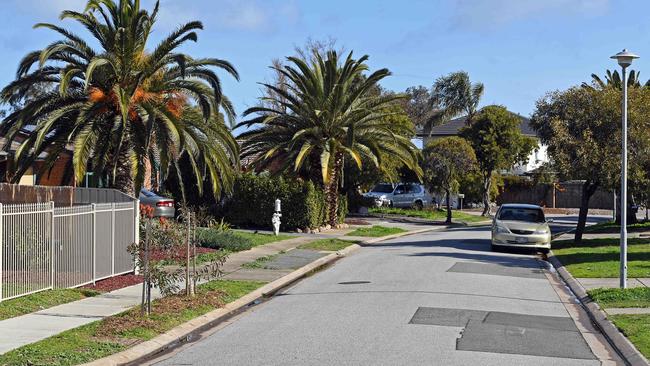 Jane Flaxman Court in West Lakes, where Carol heard what she is convinced was the abduction of Daniel Sheppard. Picture: Tom Huntley