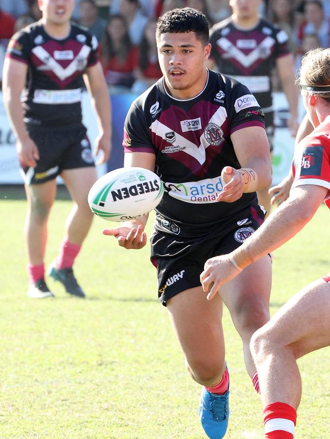 Marsden SHS captain Chris Faagutu. Picture: Liam Kidston.