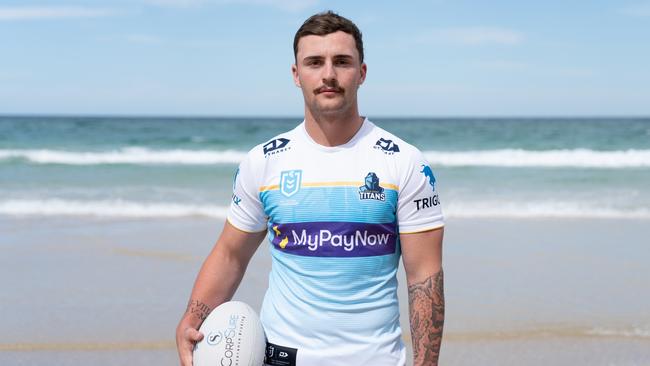 Aaron Schoupp - brother of Wallabies prop Blake Schoupp - plays in the NRL for the Gold Coast. Photo: Gold Coast Titans.