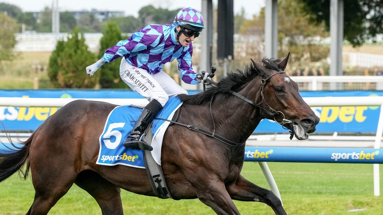 Pride Of Jenni’s winning comeback has jockey Craig Newitt pumped. Picture: Racing Photos via Getty Images