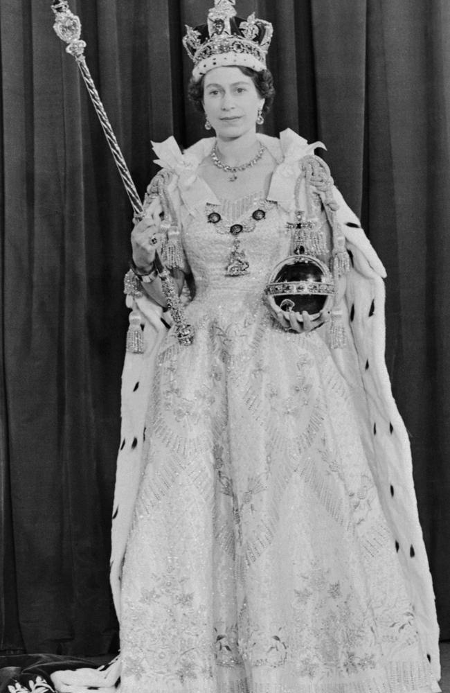 Queen Elizabeth II after her Coronation