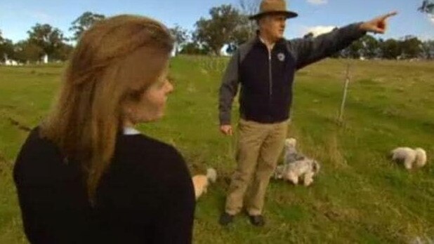 Malcolm Turnbull at his Hunter Valley property East Rossgole. Picture: ABC TV