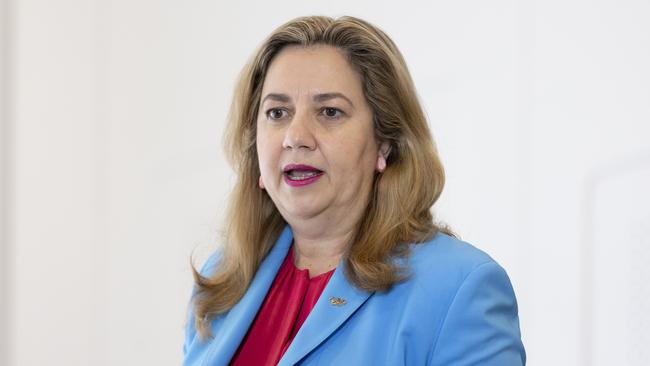 Queensland Premier Annastacia Palaszczuk addresses the media after a report into state government. Picture:. NewsWire / Sarah Marshall