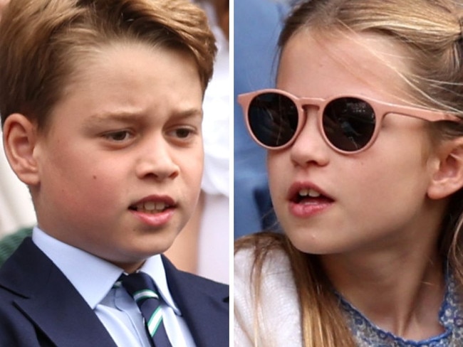 Prince George and Princess Charlotte at Wimbledon.