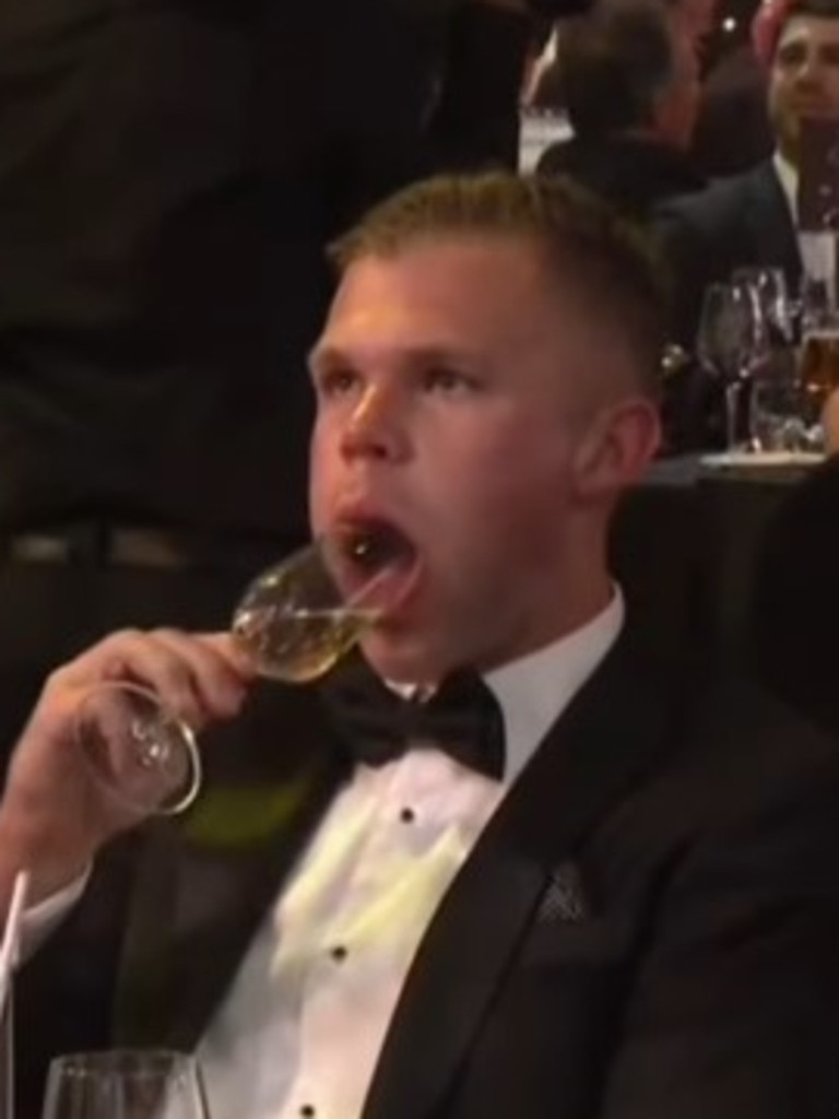 Dan Houston living his best life at the Brownlow. Photo: Instagram.