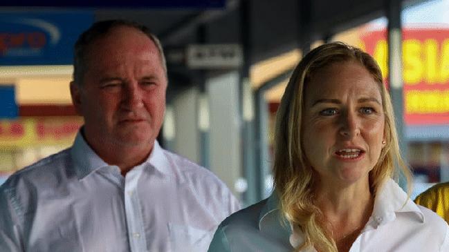 Richmond Nationals Candidate Kimberly Hone with party leader Barnaby Joyce.