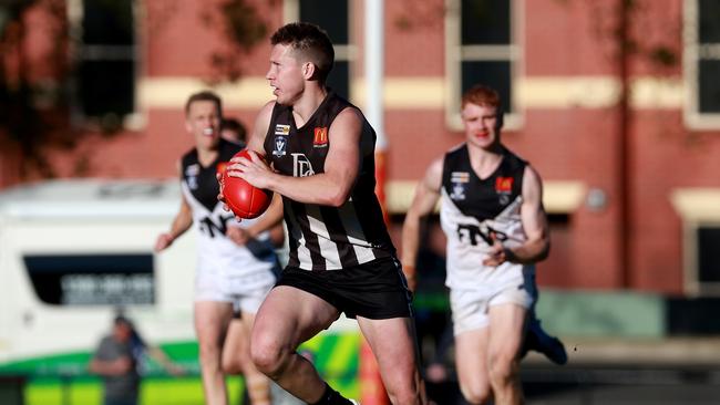 Billy Myers playing in the 2023 grand final for Darley. Picture: Hamish Blair