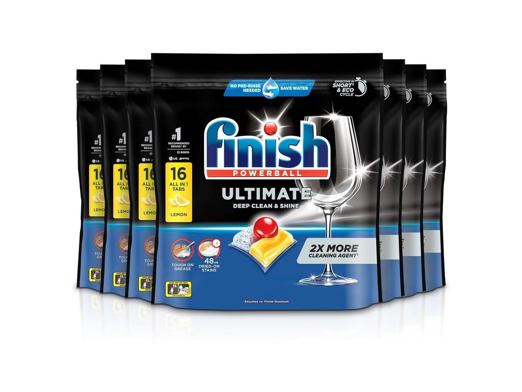 Finish Ultimate Lemon Sparkle Tablets. Picture: Amazon Australia.