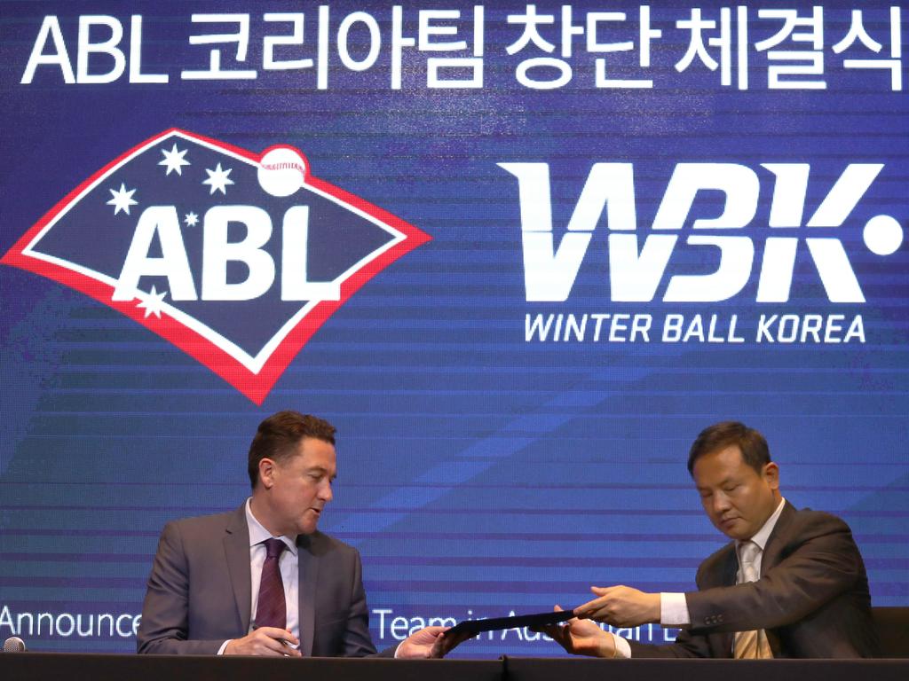 As CEO of Baseball Australia Cam Vale worked worked with global baseball bodies to grow the game in Australia. Picture: AAP Image/Yonhap News Agency