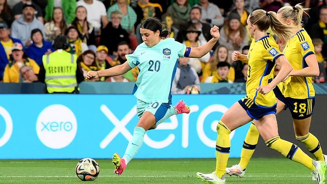 Sam Kerr has missed out on player of the year honours. Picture: Bradley Kanaris/Getty Images