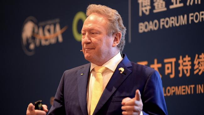 FMG boss Andrew ‘Twiggy’ Forrest won’t be happy with his company’s share price taking a dip on Friday. Picture: NCA NewsWire / Sharon Smith