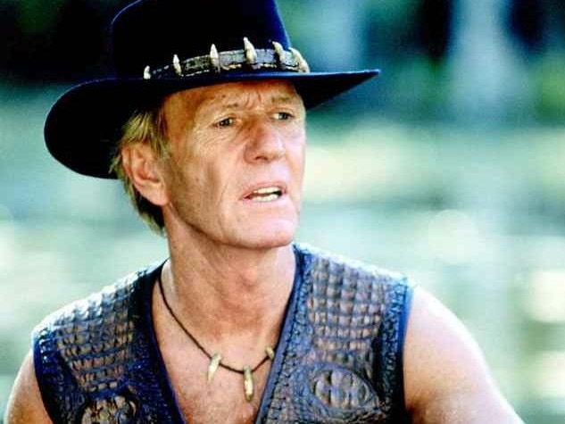 Paul Hogan in his iconic Akubra in Crocodile Dundee.