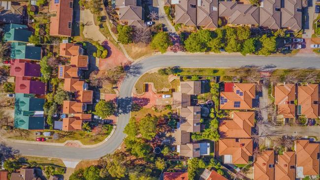 An aerial view of Canberra's suburbs. The ACT has the most expensive overall median rent prices.