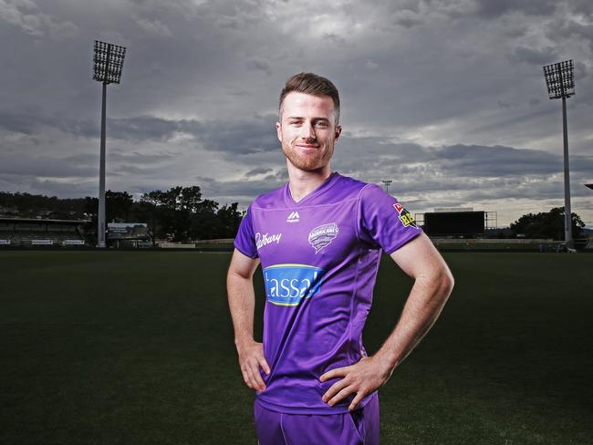 Mac Wright of the Hobart Hurricanes. Picture: ZAK SIMMONDS