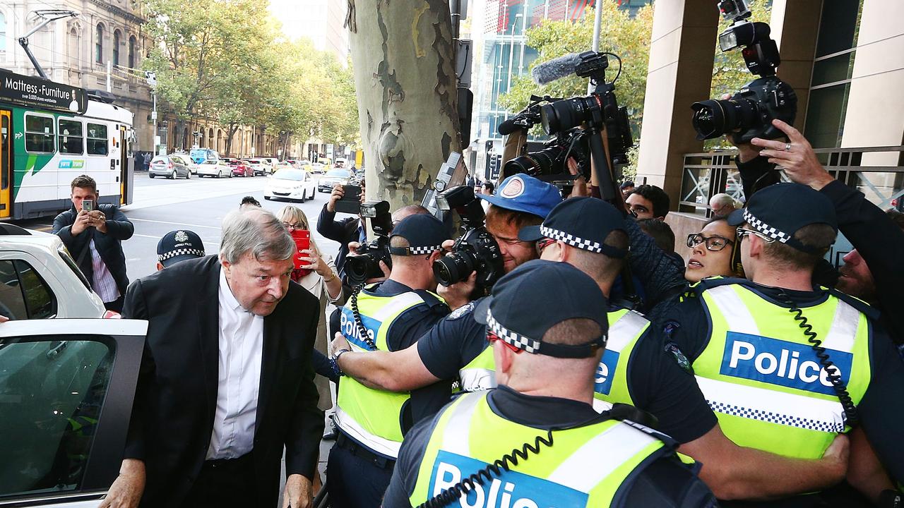 Cardinal Pell was charged on summons by Victoria Police on 29 June 2017 over multiple allegations of sexual assault, Picture: Michael Dodge