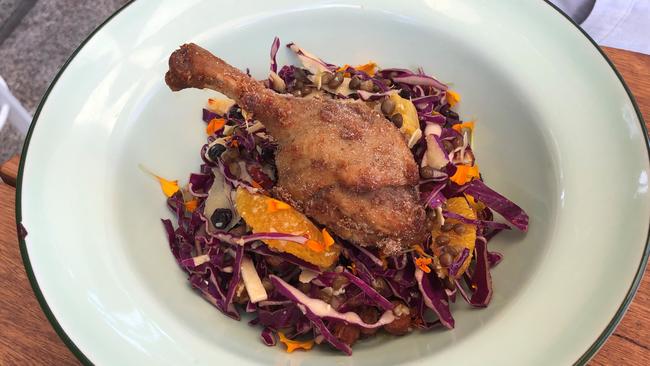 The duck salad at the Normanby Hotel, Brisbane