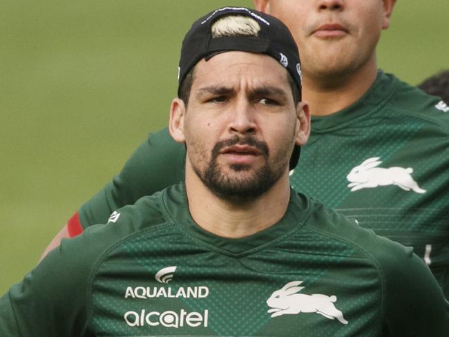 NRL South Sydney Rabbitohs player Cody Walker training at Redfern Oval.Photo: Tim Pascoe