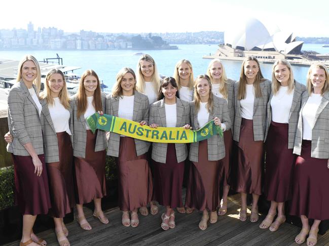 Samsung Diamonds Australian Team 2019LtoRJamie-Lee PriceSteph Wood (orange hair)Diamond Head Captain Caitlin BassettLiz WatsonGretel TippettKelsey BrowneApril BrandleyPaige HadleyJo WestonSarah KlauCourtney BruceCaitlin ThwaitesPicture's Darren Leigh Roberts