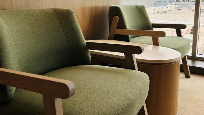 The lounge features Australian-made furniture. Picture: Duncan Evans/ NewsWire