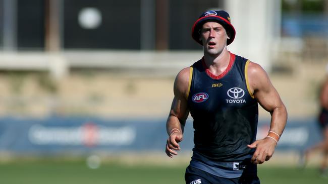 Kyle Hartigan at training last month. Picture: AAP/Kelly Barnes