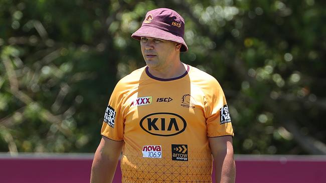 Coach Anthony Seibold, Brisbane Broncos training, Red Hill. Photographer: Liam Kidston.