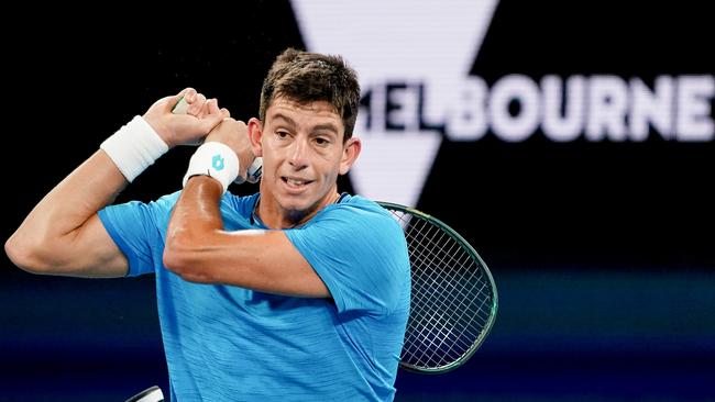 Michail Pervolarakis at Melbourne Park on February 5. Picture: Tennis Australia/Jay Town