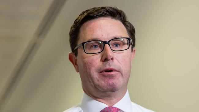 CANBERRA, AUSTRALIA - NewsWire Photos MARCH 21, 2023: David Littleproud while he spoke to the media at a press conference in Parliament House, Canberra.Picture: NCA NewsWire / Gary Ramage