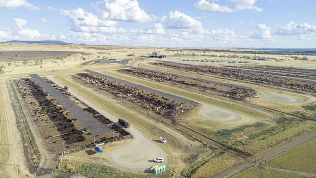 Australian Country Choice's Brindley Park feedlot near Roma in Queensland. <b/>