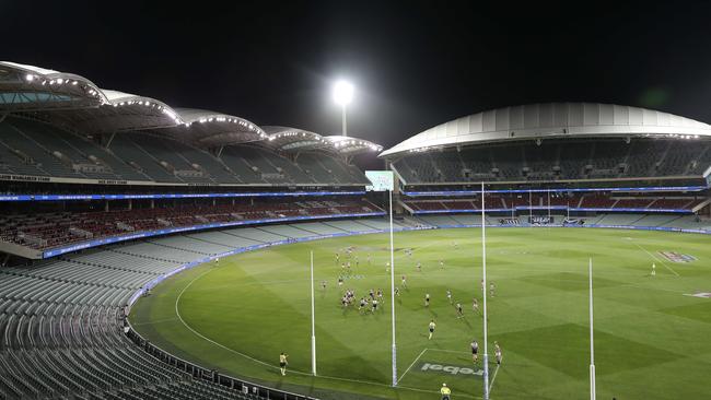 Premier Steven Marshall: “We have proven that the Adelaide Oval can handle large crowds and I think that we are in a unique position in SA to host finals footy.” Picture: Sarah Reed