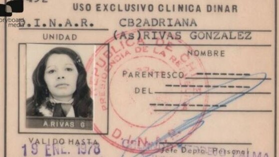 The identity card of Adriana Rivas from when she was a young woman.