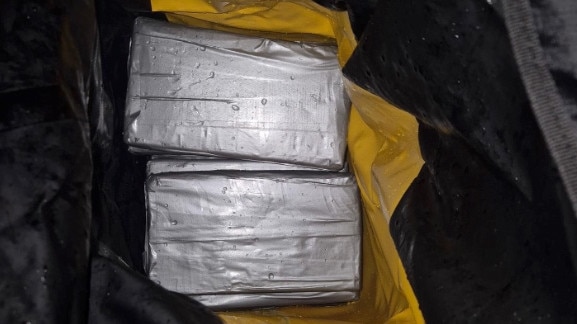 Some of the one kilogram bricks of cocaine allegedly seized in the half a tonne haul south of Gladstone. Picture: Australian Federal Police