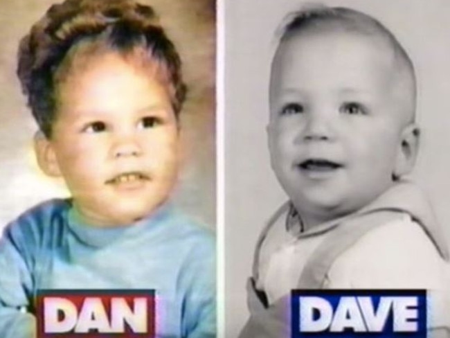 Dan O’Brien and Dave Johnson as babies.