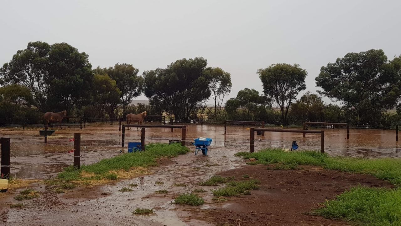 Flooding at Yongala. Picture: Tracy Anne Jonas