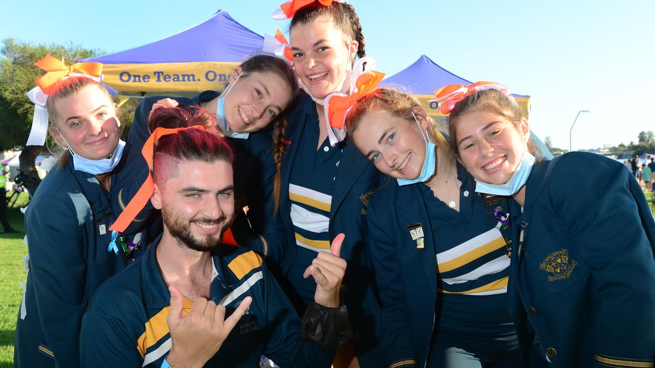 Loreto College supporters at Head of the River. Picture: Michael Marschall