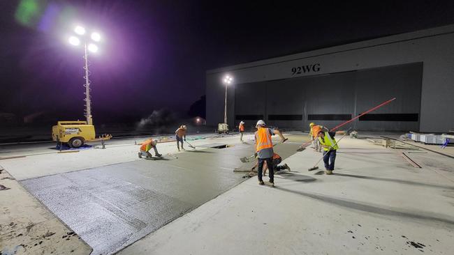 Concreting took about 12 months.