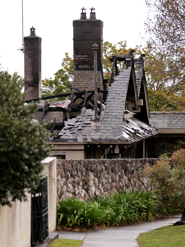 The aftermath of the fire. Picture: Damian Shaw