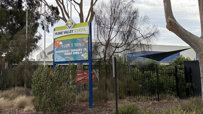 Shot were fired outside Hume Valley School in Broadmeadows Picture: Supplied,