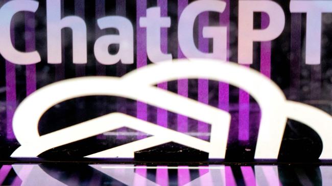 The ChatGPT logo at an office in Washington. Picture: AFP.