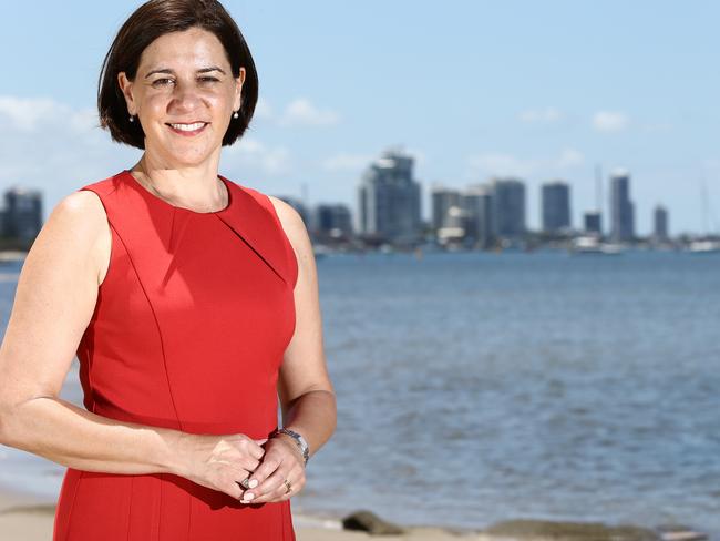 Leader of the LNP State Opposition, Deb Frecklington, visits Southport. Picture Glenn Hampson