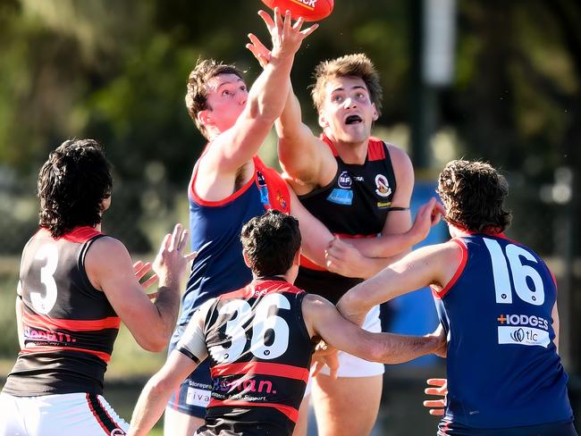 Action from the round nine 2023 Victorian Amateur Football Association William Buck Premier MenÃs match between Old Brighton and Old Xaverians at Brighton Beach Oval in Brighton, Victoria on June 17, 2023. (Photo by Josh Chadwick)