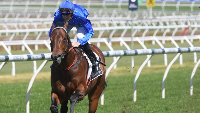 Business as usual for Hugh Bowman and Winx at Royal Randwick. Picture: AAP