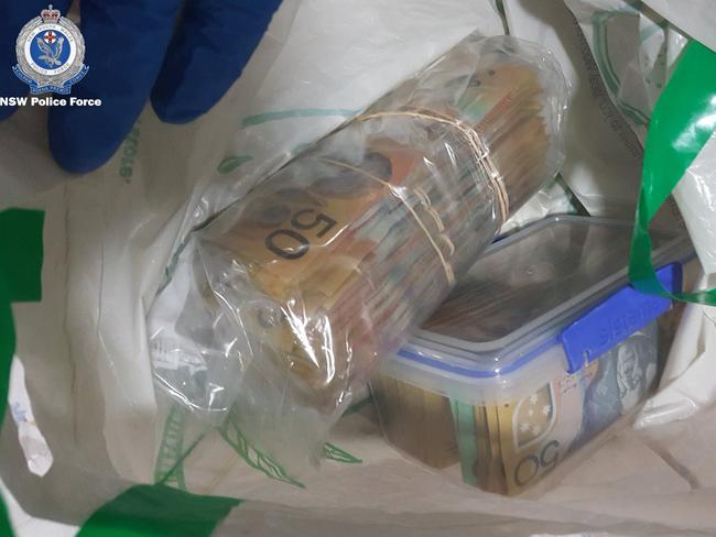 Police seized nearly $95,000 cash from the couple’s Umina Beach home. Picture: supplied