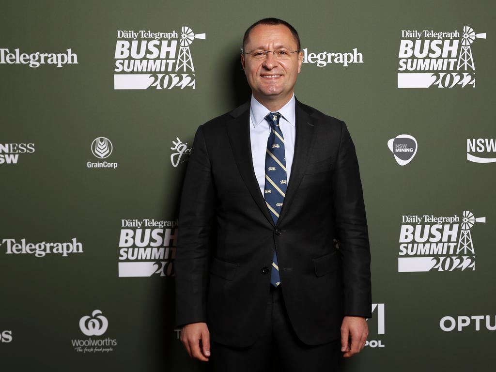Mr Myroshnychenko, Ukraine Ambassador to Australia, at The Daily Telegraph Bush Summit 2022. Picture: Jonathan Ng
