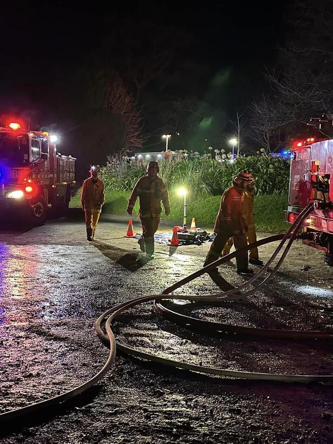 Firefighters at the scene. Picture: Clematis Volunteer Fire Brigade