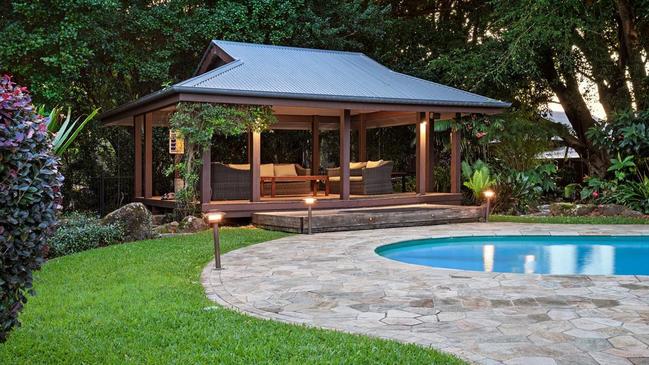 Poolside cabana to enjoy summer days and nights.