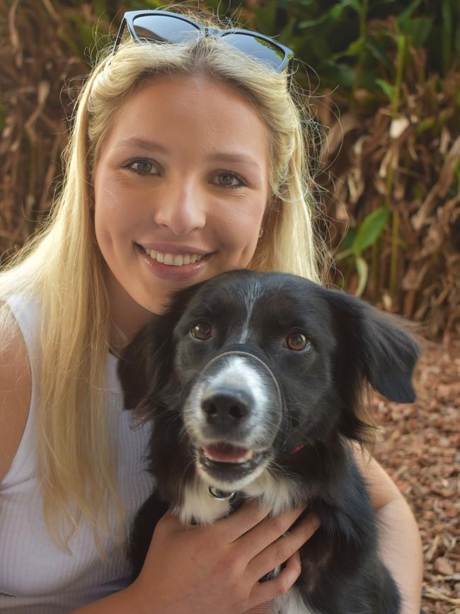 Ipswich 2023 Dog Day at Nicholas Street Precinct pictured is Tahli Wheeler with dog PJ