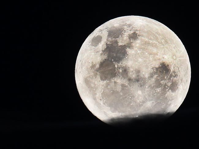 The supermoon from Westbury, Tasmania. Picture; CHRIS KIDD