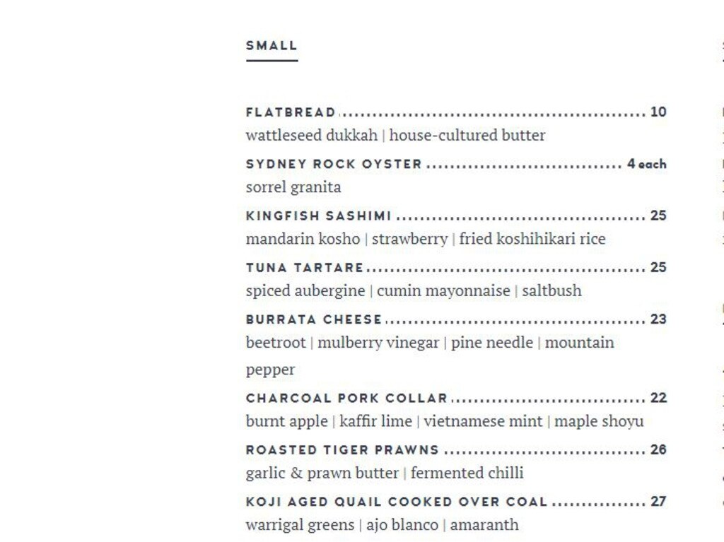 Rocks Bar Cafe Restaurant Yeppoon menu August 2021
