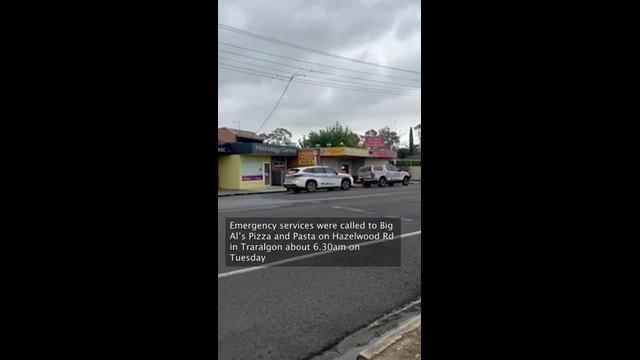 Traralgon pizza shop goes up in flames on Christmas Eve